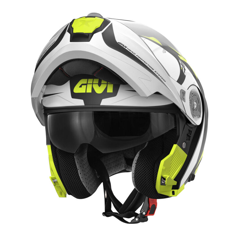 Givi X-27 Flip Up Dimension White | Fluo